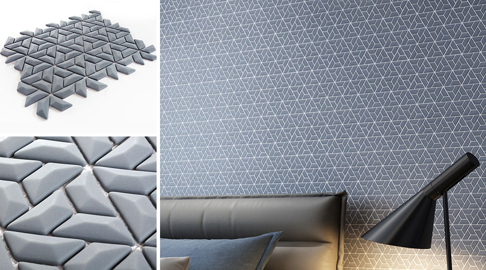 Pure gray 3D wall is of stylish and generous.