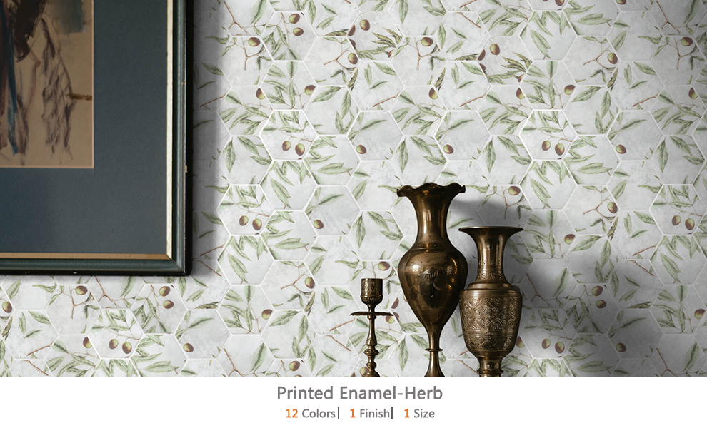 Printed Enamel-Herb